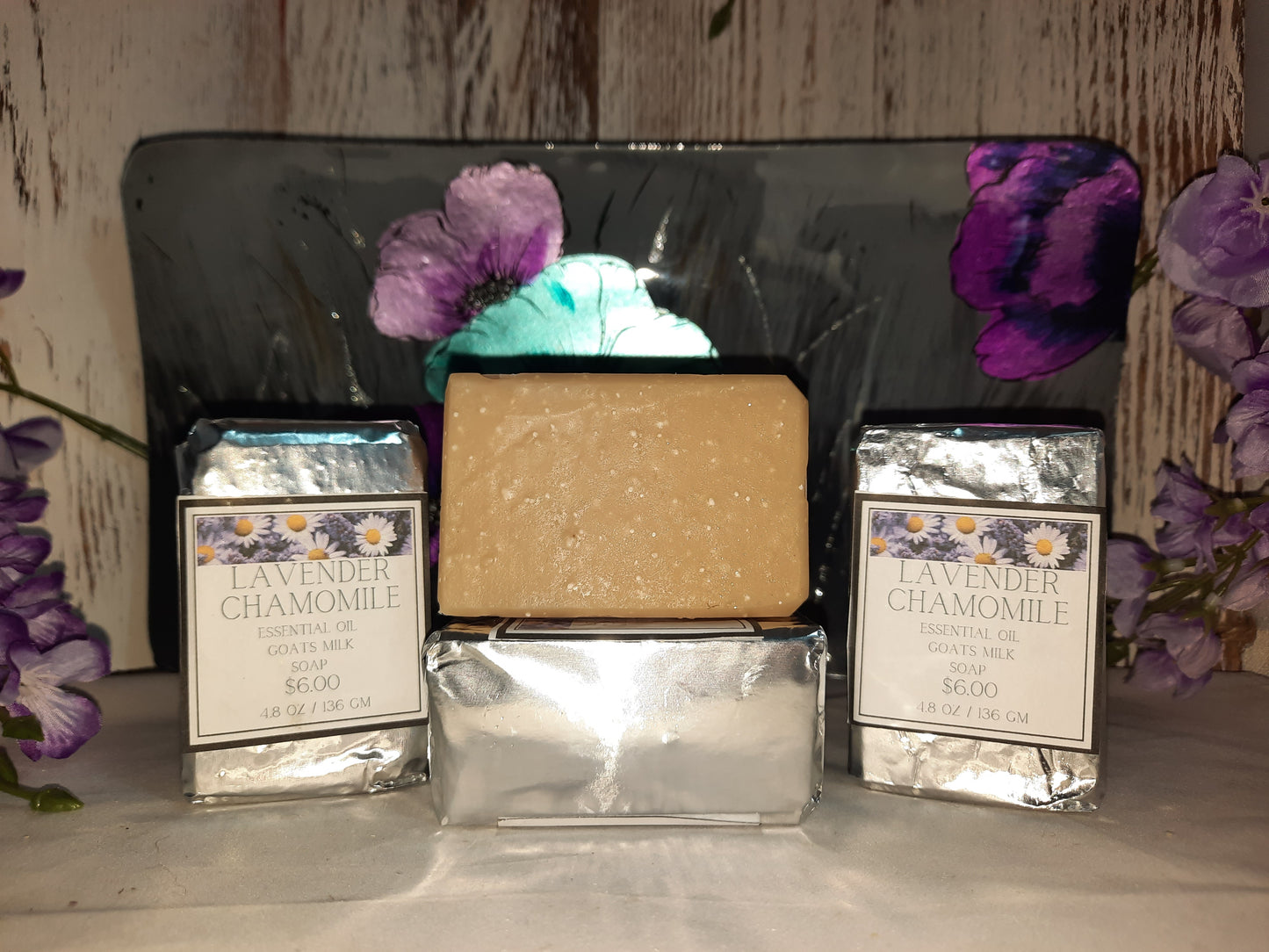 LAVENDAR CHAMOMILE Goats Milk Soap