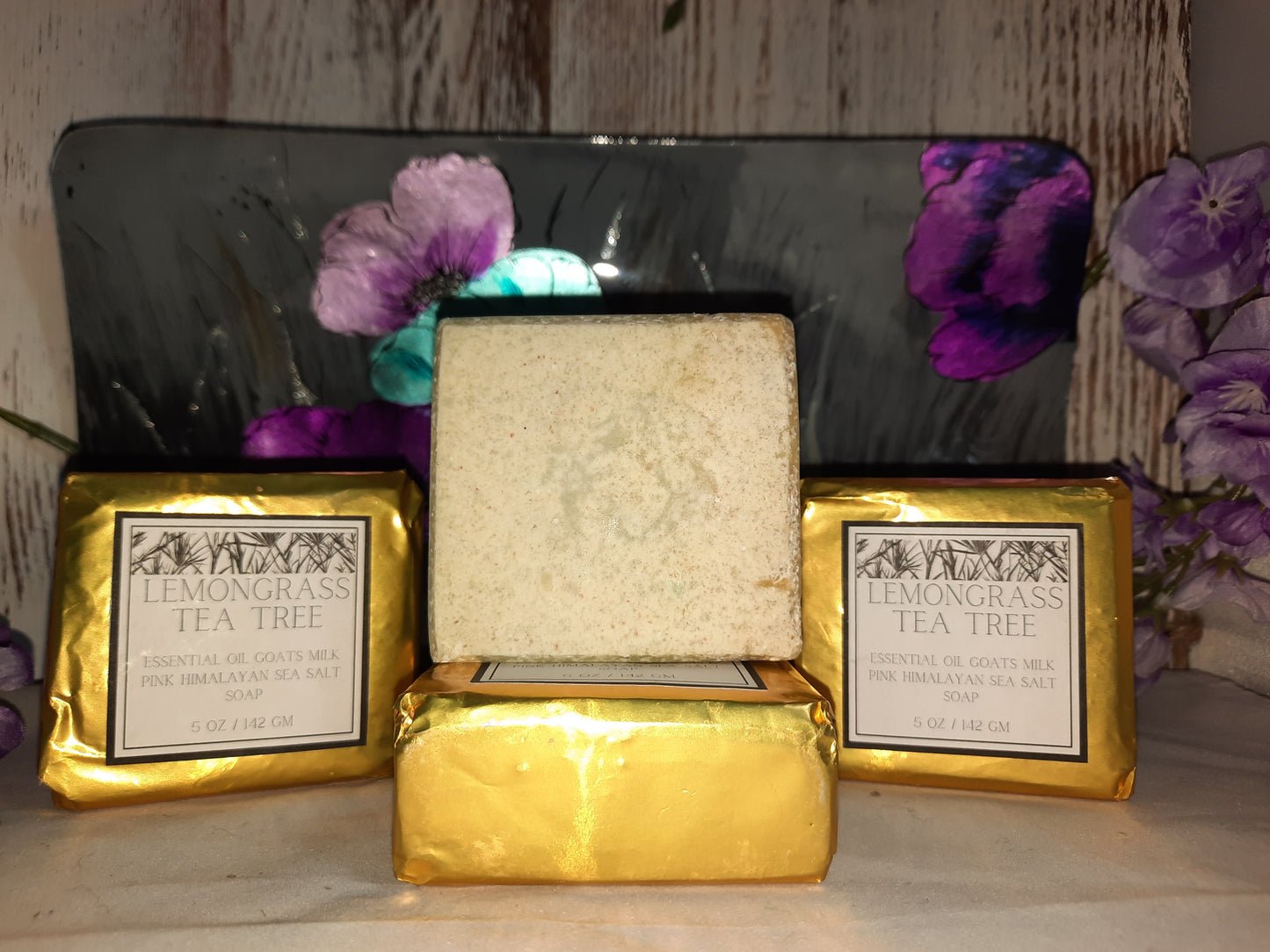 LEMONGRASS TEA TREE PINK HIMALAYAN SEA SALT SOAP