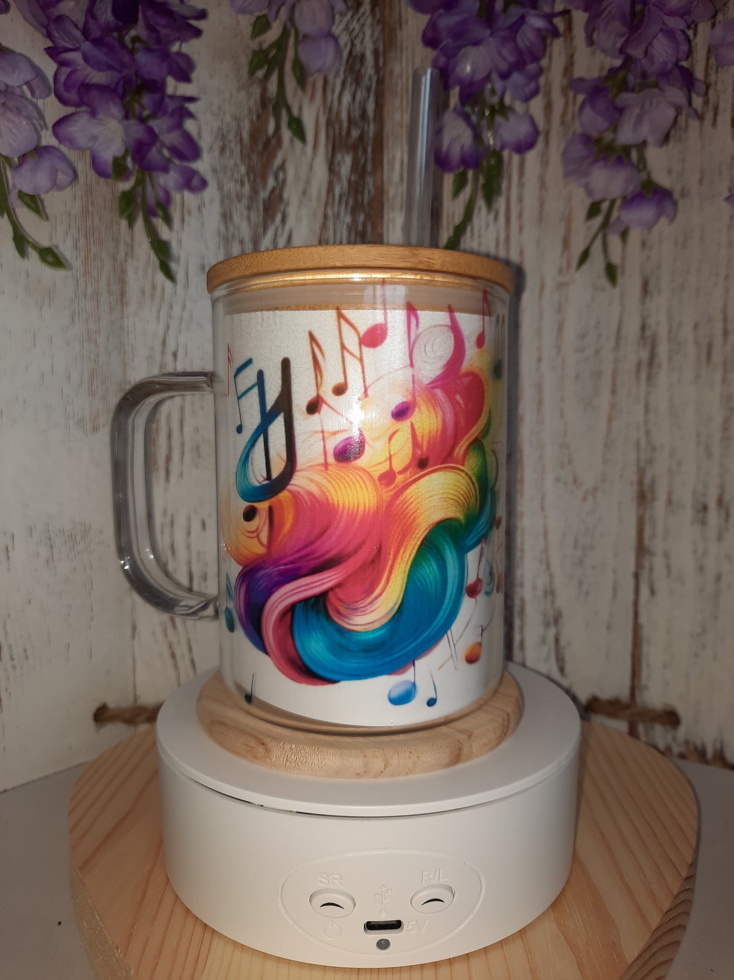 15 OZ GLASS MUSIC HOT & COLD MUGS