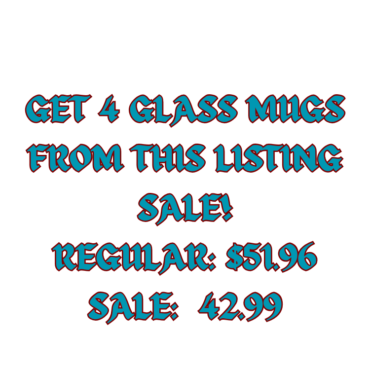 15 OZ GLASS MUSIC HOT & COLD MUGS