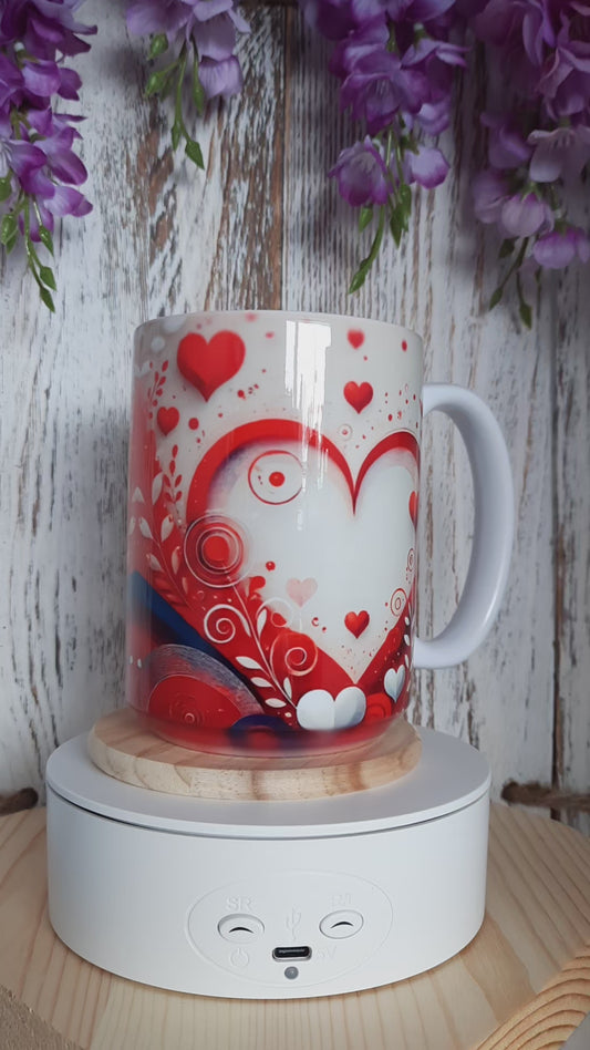 15 OZ CERAMIC VALENTINES HOT & COLD MUG